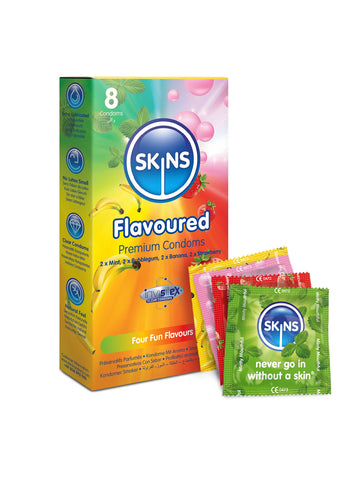 Skins (UK) Skins Condoms Flavoured - 8 Pack